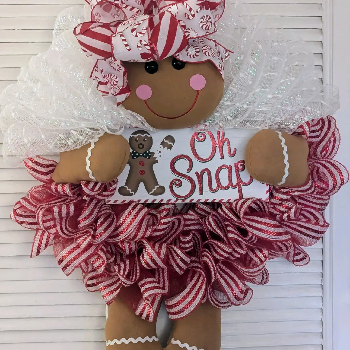 Gingerbread Girl Christmas Wreath