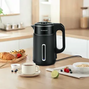 Heamantol 1.7L Electric Kettle - Double Wall Stainless Steel, BPA-Free, Fast Boil with Auto Shutoff