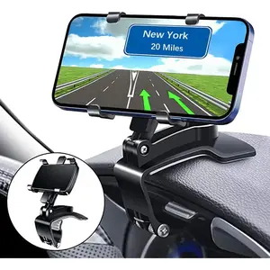 Rotation Dashboard Car Phone Holder - Multifunctional One Hand Operation Clip Design Phone Mount Suitable 4-6.5 inch phones - Car accessories