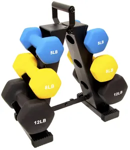 Dumbbell Set with Stand - 4 Weight Options (20lbs to 56lbs)
