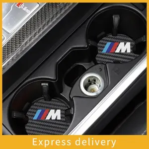 Car Coaster Water Cup Anti-Slip Silicone Pads For BMW M E34 E36 E60 E90 E46 E39 E70 F10 F20 F30 X5 X6 X1 M3 M5 M6 E71 F01 F02F87 Car Accessories