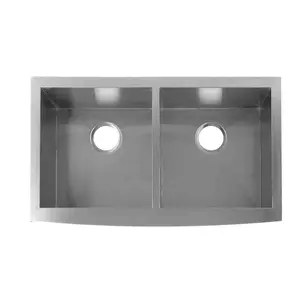 DAX Stainless Steel Undermount Double Bowl Kitchen Sink DAX-SQ-3320F