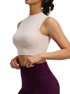 Butterfly Back Yoga Top with Chest Pad Short Sleeve Cross Sports Breathable Fitness Shirt, Women's Workout Clothing