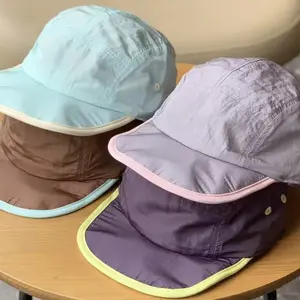 5 Panel Cap Quick Dry Lightweight Breathable Hat Adjustable Running Cap for Men Women Outdoor Hiking Cycling Travel Summer Sun Hat