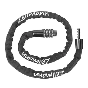 BUCKLOS Bicycle Lock Motorcycle Chain Lock Four Digit Password Lock Safe And Portable Anti-Theft Lock Riding Equipment pororo bike lock