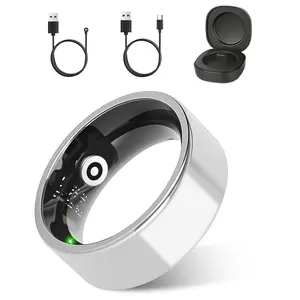 Anillo Inteligente Mirlray – Monitor de Oxígeno y Ritmo Cardíaco, Batería de Larga Duración, Impermeable, Sueño y Fitness, Hombre y Mujer (Oro Rosa, Talla 7) smart ring