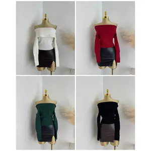 Off Shoulder Sweater Tops