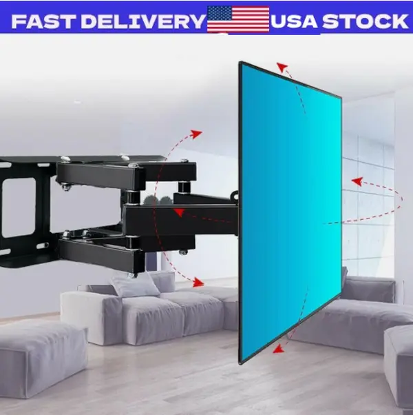 Articulating Full Motion TV Wall Mount Swivel Tilt For 32 42 47 50 55 60 65 70"