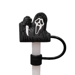 Ghost Face Horror Straw Topper