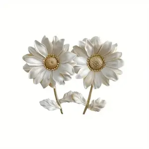 Charming Daisy Switch Sticker, Classic Style Living Room & Hallway Wall Decor, Elegant Floral Design, Easy Peel-And-Stick Application
