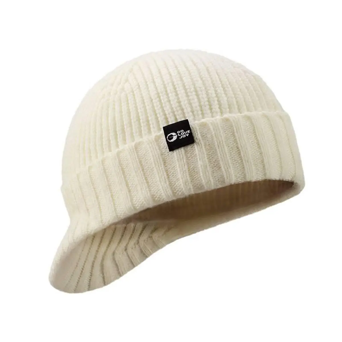 Plush Knit Beanie with Brim All-Weather Windproof Design for Ski & Outdoor Unisex Winter Fashion & Sports Essential Fleece-Lined Thermal Tech