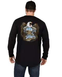 Ariat Men's Rebar Workman Chrome Moto Eagle Long Sleeve Graphic Work T-Shirt - 10052056