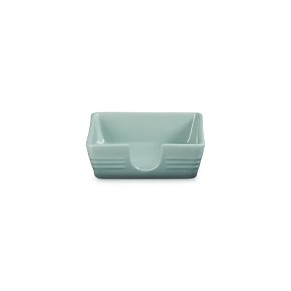 Le Creuset Signature Stoneware Decorative Napkin Holder - 6 in Design, Stackable Cocktail Napkin Storage, Durable Home Organizer, Vibrant Glaze Statement Home Supply