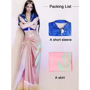 Anime Character Nico Robin Cosplay Costume Outfit Sexy Uniform Dresses