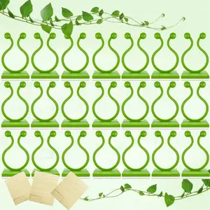 150Pcs Plant Clips for Climbing Plants Wall Clips with Stickers- Plant Wall Clips Pothos Plant Climber Support Plant Clips Plant Hooks for Vine Clips Money Plant Clips for Wall Plant Support