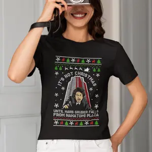 Nakatomi Plaza Christmas Party 1988 Shirt, It's Not Christmas Until Hans Gruber Falls T Shirt, Retro 80's Christmas Movie Shirt