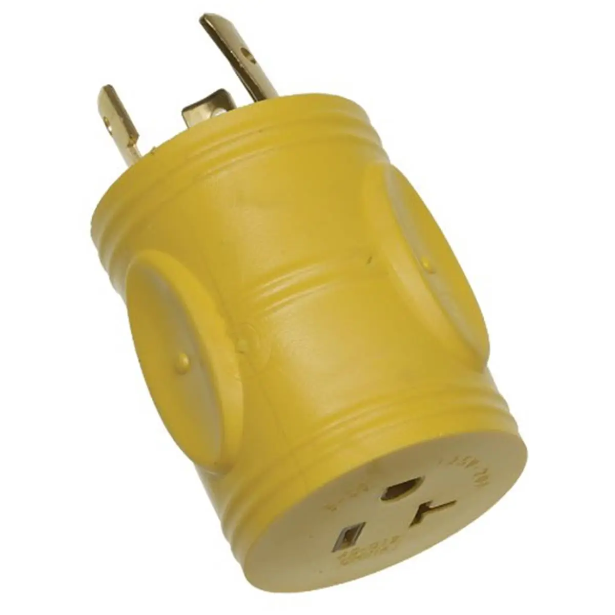 Arcon L5-30 Twist Lock Male to Female Generator Adapter, 30A Twist Lock, 20A Female, 5-20R Compatible, UV Resistant, Durable PVC Body, Solid Brass Contacts, for Household Use