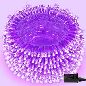 SANJICHA 66FT Purple LED Halloween String Lights - 200 Super Bright Lights with 8 Modes for Indoor/Outdoor Decorations - Perfect for Bedroom, Party, Garden, Patio, and Tree Decor Shengyujie