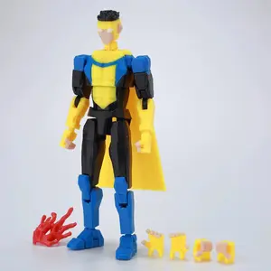 3d Printed Articulated Action Figure Jointed Model Kit Assembled Superhero Figurine For Tabletop Games Decor & Collectible Gifts