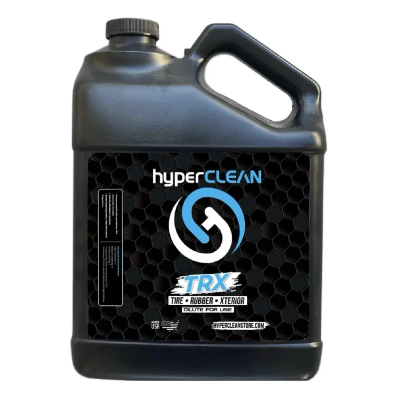 hyperCLEAN TRX Concentrated Non-Acid Heavy-Duty Liquid Cleaner - Protects Tires, Wheels & Exterior Rubber - Features Surfactant Technology to Remove Grime, Protect