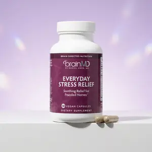 BrainMD - Everyday Stress Relief | Soothing Relief for Frazzled Nerves - 120 vegan capsules
