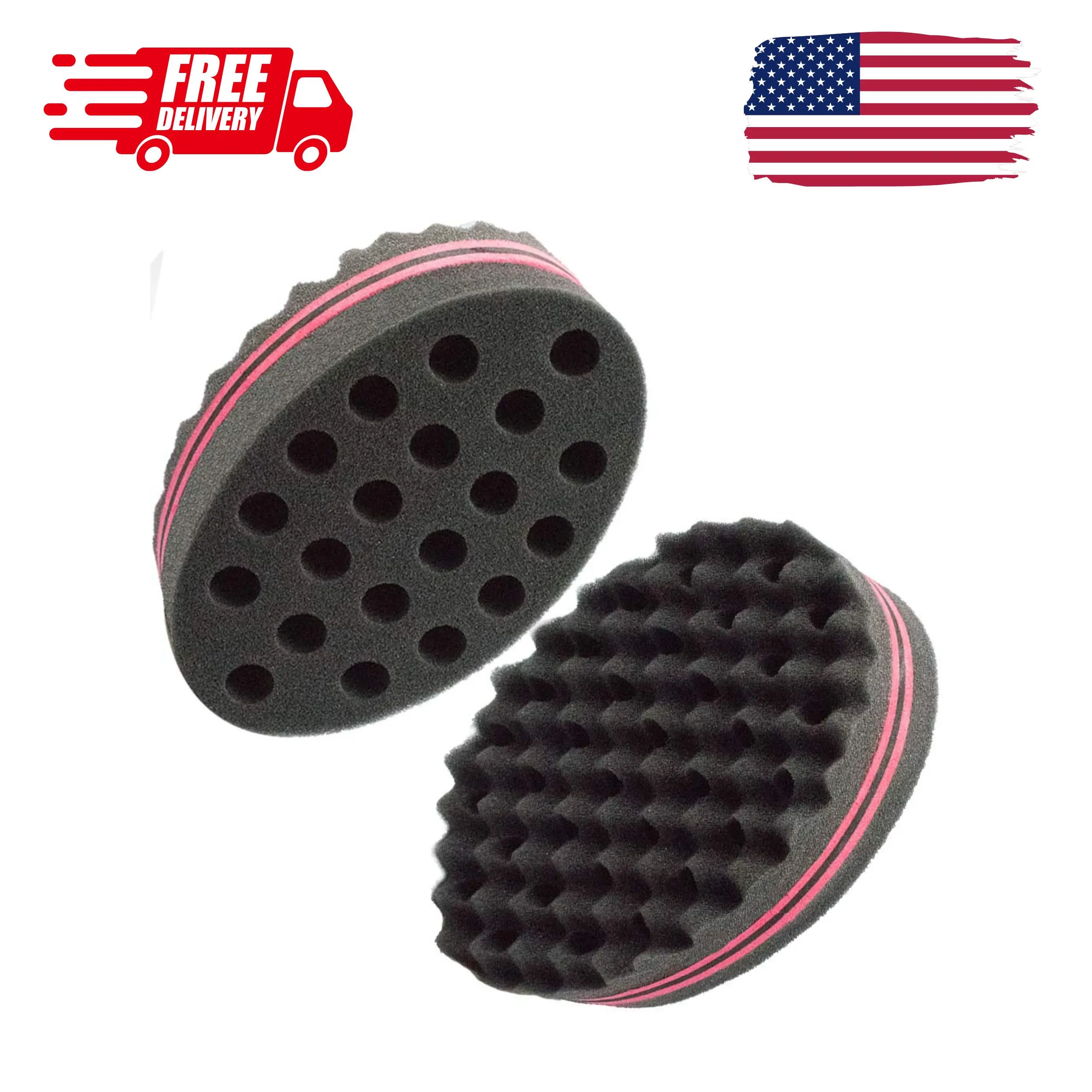 Hair Magic Twist Sponge: Two-Sided Dread Afro Coil Barber Tool