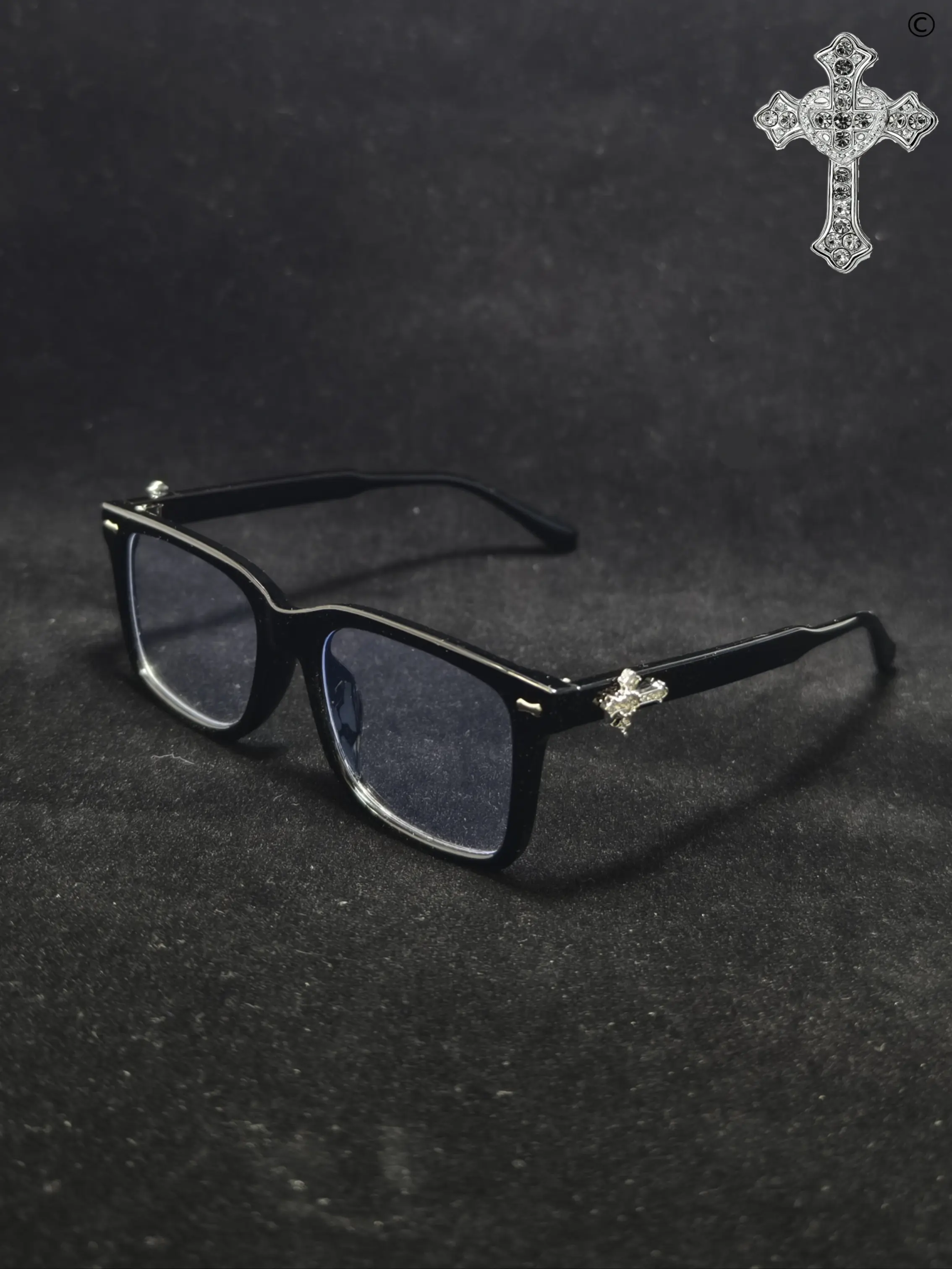 Unisex Rhinestone Cat-Eye Sunglasses, Y2K Festival Party Style, PC Material, All-Seasons Wear, Decorative Design for Travel & Beach Parties