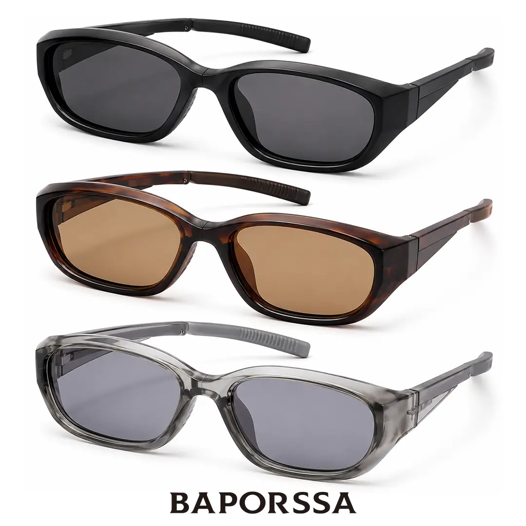 Baporssa Women's Foldable Polarized Sunglasses - Portable, Compact, Easy to Store, Ideal for Sports & Outdoor Activities, Appearance-Enhancing Fashion Eyewear