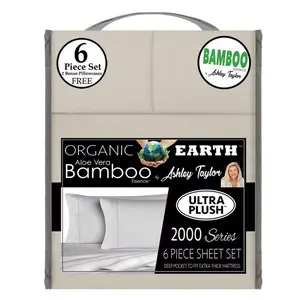 KING SIZE ORGANIC BAMBOO 6 PIECE BEDSHEET