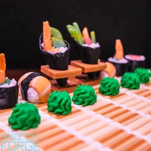Sushi Chess Set - Bento Storage Box Included - Unique Gift For Sushi Lover