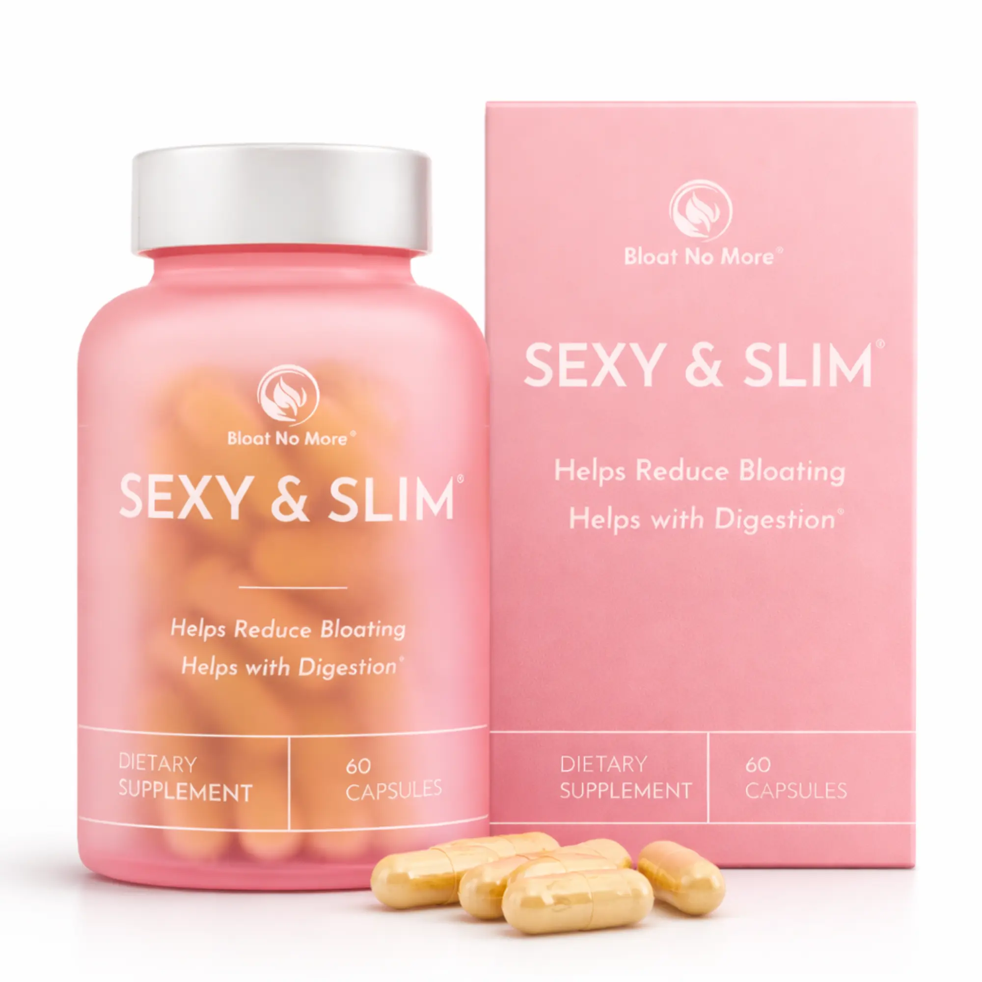 Bloat No More Sexy & Slim Digestive Enzymes I Bloating Relief for Women, Helps Debloating and Gas Relief