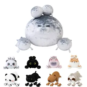 SQEQE Seal Stuffed Animal with 4 Baby Plushies Inside Soft 5-in-1 Cute Plush Toy Gift for Kids Home Bed Decorations Outdoorfun Snuggle Bear