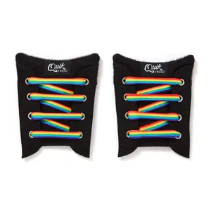 RAINBOW - BF Multi-Color Shoelace-Velcro Laces-Kids Shoes Accessories Eyelet