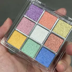 9 Color Chameleon Polarized Glitter Eyeshadow Palette, Multi-Shade Highlighter Makeup Set, Perfect for Party/everyday Vibrant Beauty