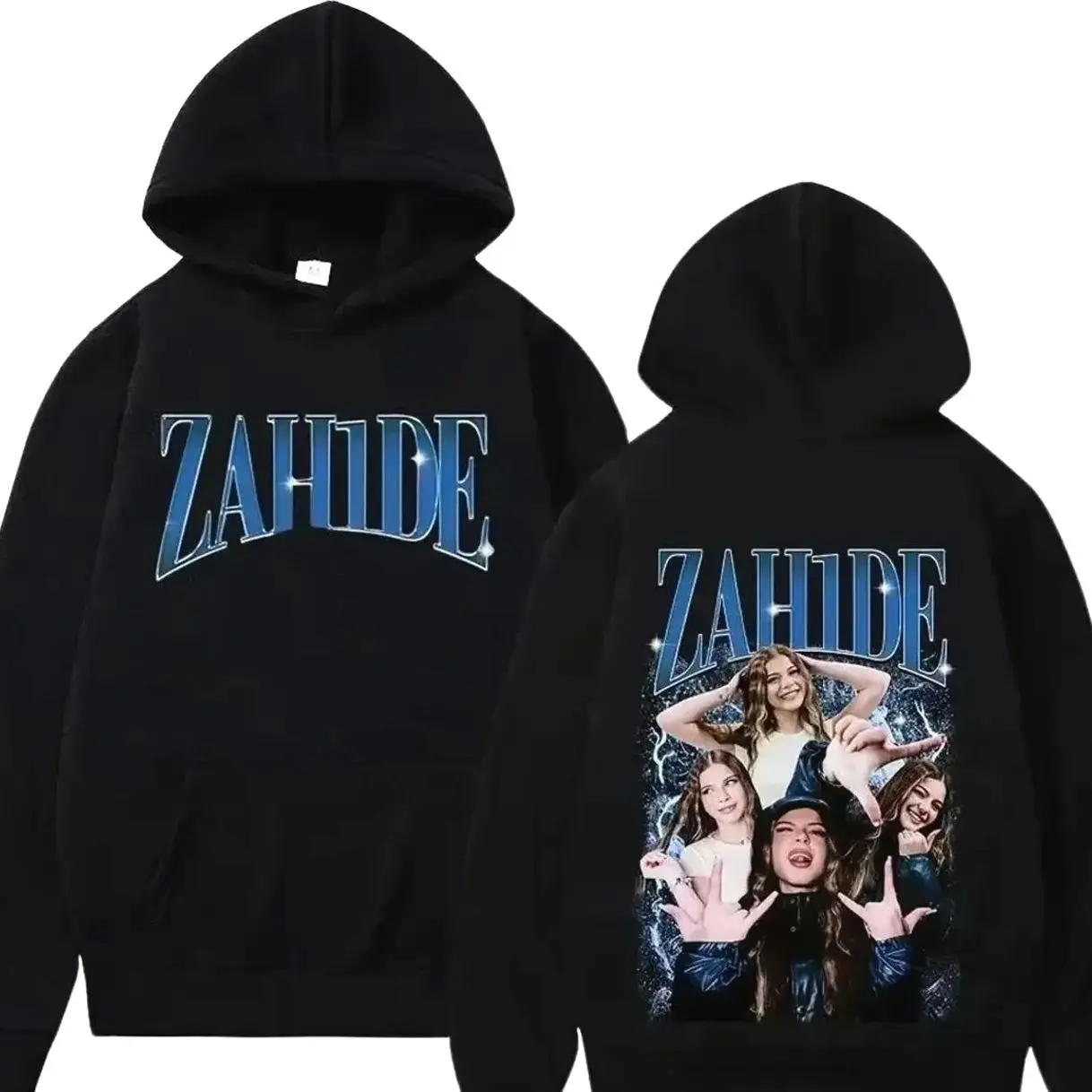 Zahide Merch men's double-sided printed hoodie autumn and winter fashion hip-hop casual pullover loose Y2K adult retro top DSZ