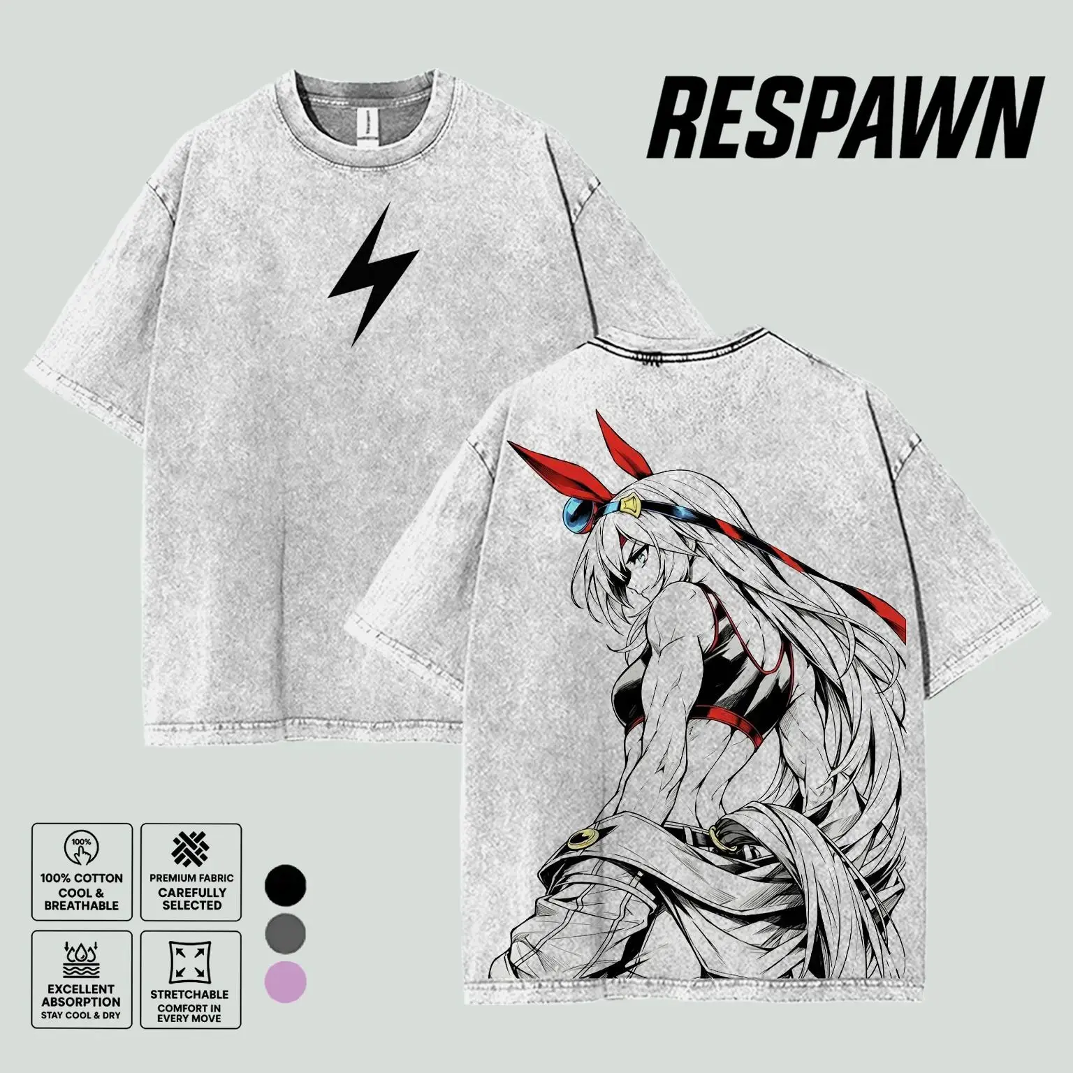 Tamamo Cross Uma Musume Vintage Washed Streetwear T-Shirt, Hoodie, Sweatshirt Oversized Graphic Tee, Double Printed Anime Heavyweight Cotton Unisex Top, Retro Racing Girl Aesthetic, Gift for Anime Fan