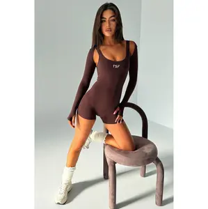 Zyer Unitard - Brown