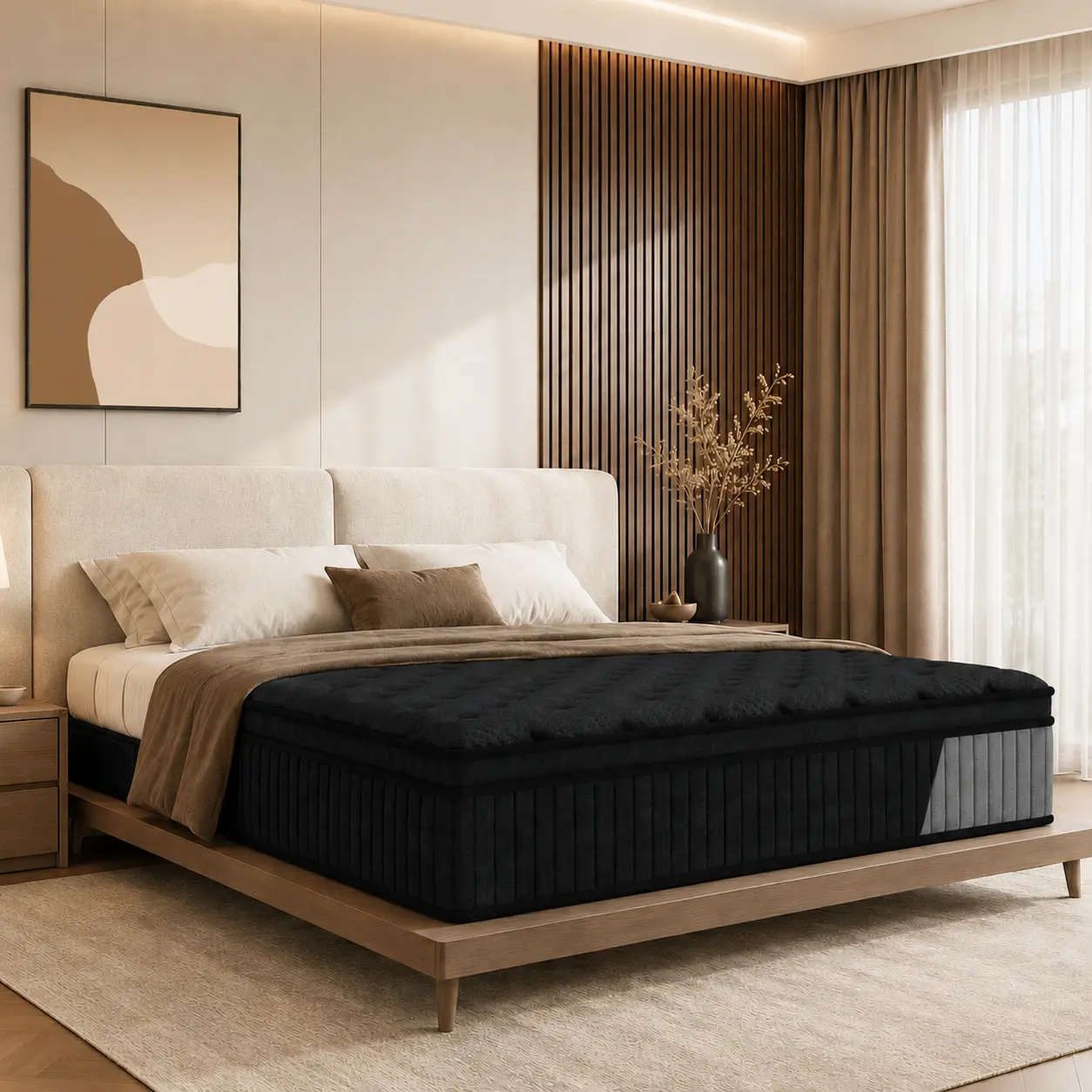 10/12/14 Inch Twin Full Queen King , Hybrid Memory Foam Mattress in a Box | Pocket Spring + Zoned Support | Soft and Comfortable, Pressure Relief, Medium Firmness, CertiPUR-US Certified(mattresses | queen size mattress | full size mattress)
