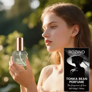 Rozino Fangqin Zero Bean Perfume 50g, Warm Fragrant Long-Lasting Scent, Ideal for Dates and Evening Events, Crystal Packaging