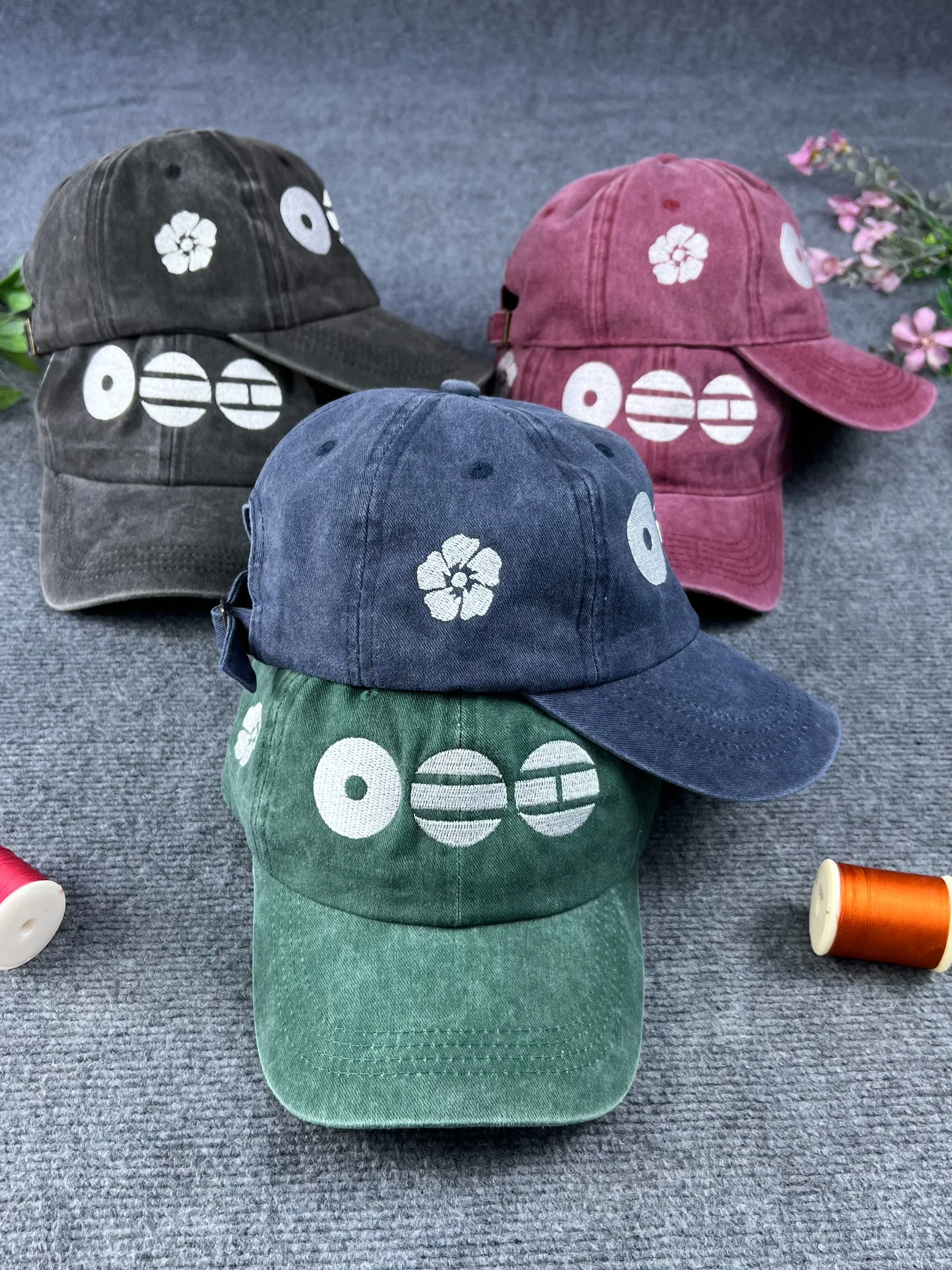 Minimalist ARMY EMBROIDERED Cap, Korean Mugunghwa Flower Hat, Korean Heritage Hat, Korean Culture Gift