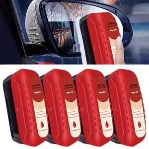 Car Glass Oil Film Cleaning Brushes，Glass Coating for windshield, Oil Film Remover,  Car Glass Rainproof and Anti-fog wiper