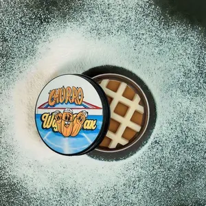 Waffle Wax Churro Scented Hockey Wax - Smooth Puck Control, Moisture Repelling, Aromatic Aroma for Practice & Game Day