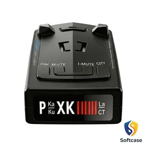 Premium Radar Detector, Radar Detectors for Cars, Up to 1100 Yards Long Range Detection, X/K/Ka/KU/ST/CT Band & Laser Detection with Voice Alert, Intelligent False Alert Filter, Includes Suction Cup Mount Installation Protection Speeding Car Accessory