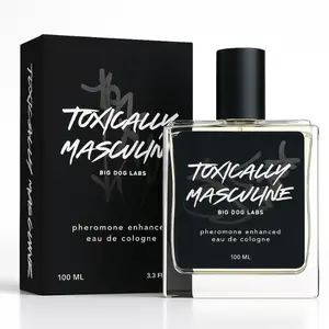 Toxically Masculine - Pheromone Infused Eau de Cologne (100 ml) Long Lasting Fragrance Bold Scent colognes men Black Friday Gifts for Men