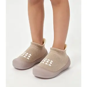 Toddler Sock Shoes for 0-3yrs Boys Girls Newborn Crib Slippers Lightweight Breathable Adorable Walking Shoes Indoor Outdoor Infant First Step Sneakers