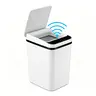 2 Pack 12L ABS Automatic Trash Bin , Small Motion Sensor Smart Trash Can, Slim Waterproof Trash Bin for Bedroom, Bathroom, Office, Living Room, White garbage automatic