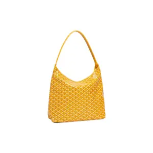 Goyard Bohème Hobo Bag with Y-Print and Leather Handle for Women