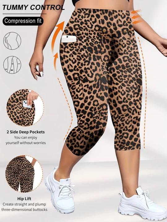 Capri Leggings for Women Tummy Control High Waisted Soft Yoga Pants with Pockets for Gym Workout Capri Leggings with Pockets for Women