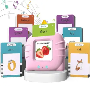 KIDGENIUS Bilingual Learning Machine, Portable Audio Flashcard Toy with 224 Sight Words, Screen-Free Montessori Educational Toy for Toddlers 3+