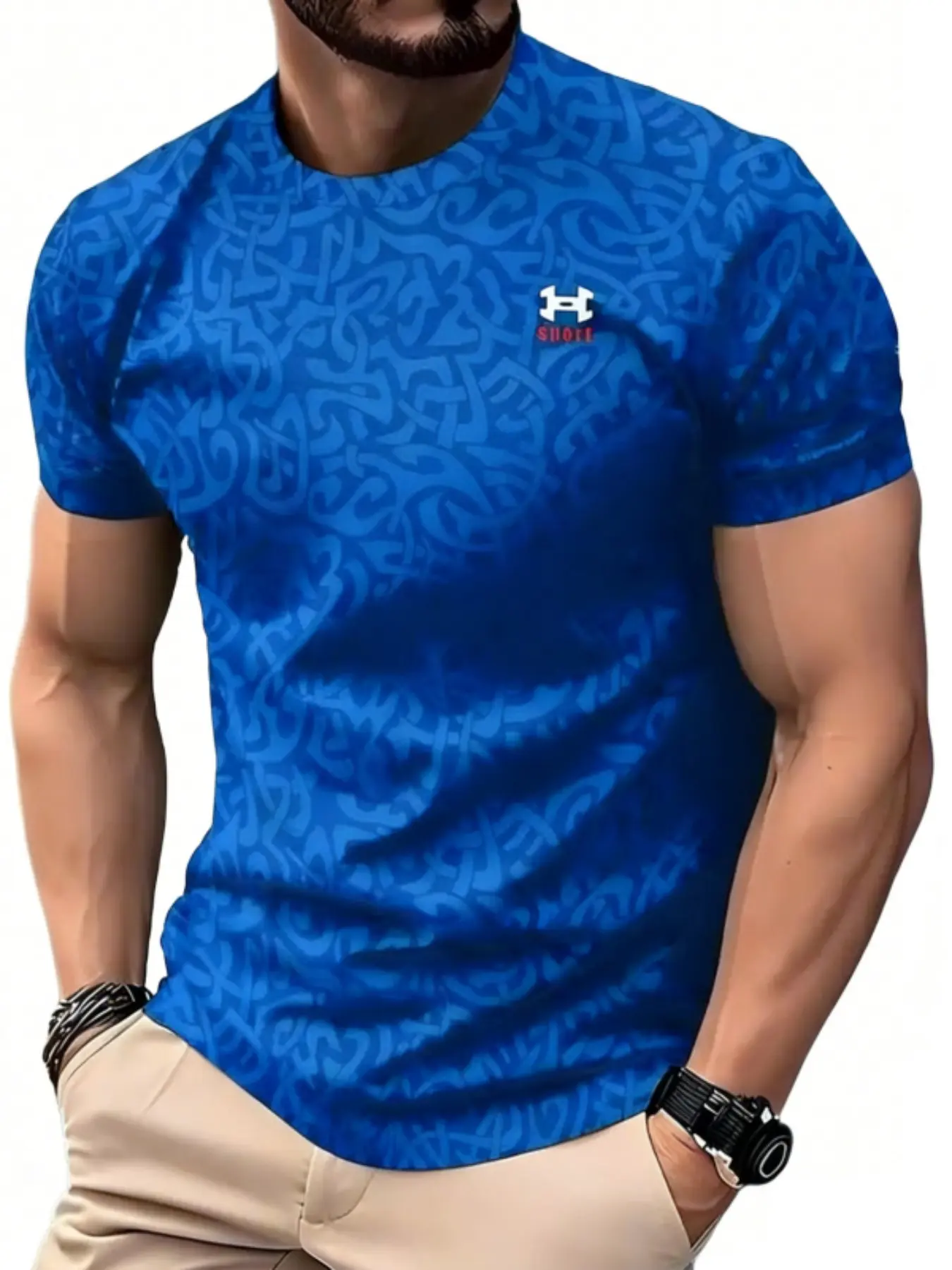 Syrian flag graphic pattern fitted men's top T-shirt, 3D printed, free Syrian national emblem T-shirt, streetwear style short-sleeve casual women's T-shirt